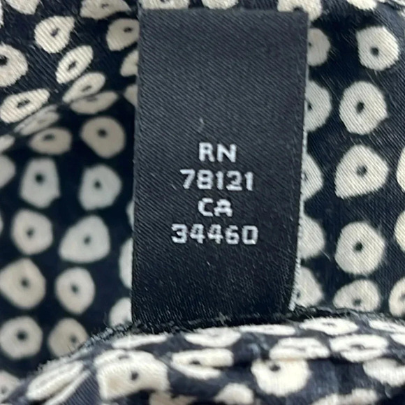 Eileen Fisher Pebble Print V-Neck Shift Sleeveless Dress Pockets Lightweight XL - Picture 9 of 11